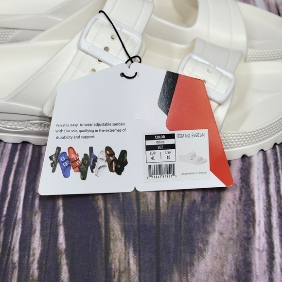 AEROTHOTIC White Dual Strap Arcus Slide Sandals - Picture 11 of 16